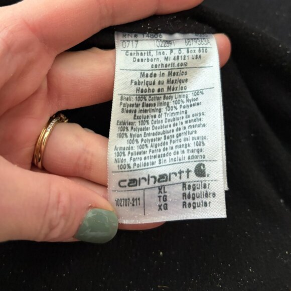 Carhartt Brown Cotton Full Swing Chore Coat Fleece Lined Jacket XL - Picture 5 of 6